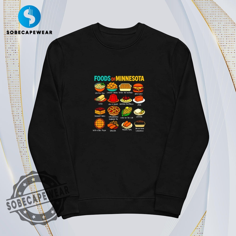 Foods Of Minnesota Cute Retro Shirt Hoodie Sweatshirt Sweater 5 Foods of Minnesota cute Retro Shirt Hoodie Sweatshirt Sweater