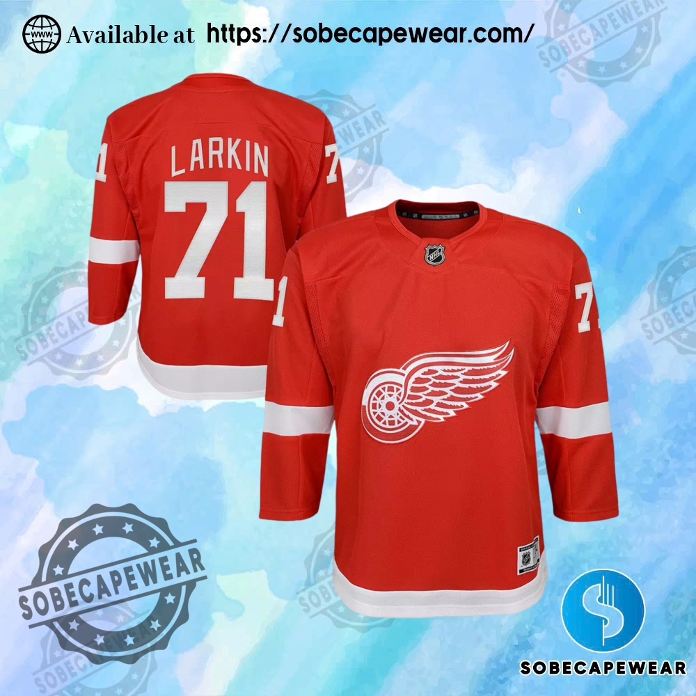 Unpacking the Latest Jersey Collections 19 Nhl Detroit Red Wings Dylan Larkin No71 Red Alternate Premier Jersey