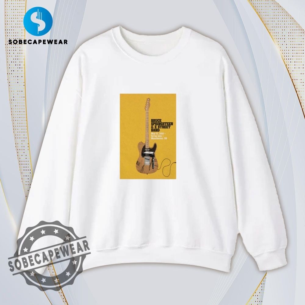 Manchester Uk May 17 2025 Guitar Bruce Springsteen Vintage Retro Shirt Sweatshirt Sweater Hoodie 5 Manchester UK May 17 2025 Guitar Bruce Springsteen Vintage Retro Shirt Sweatshirt Sweater Hoodie