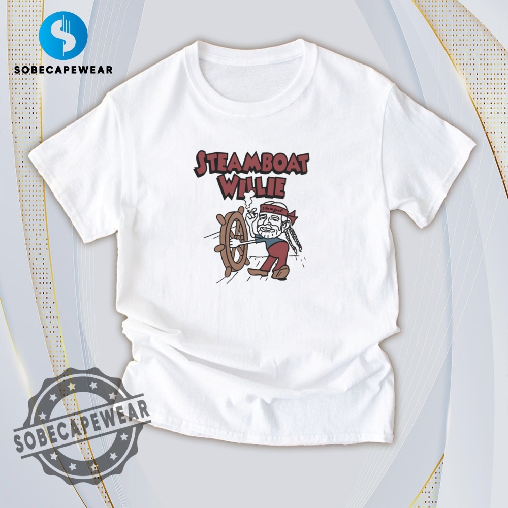 Vibrant Prints, Fresh Styles – T-Shirts You’ll Live In 18 Smoking Steamboat Willie Nelson Vintage Retro Shirt Sweatshirt Sweater Sweater Hoodie