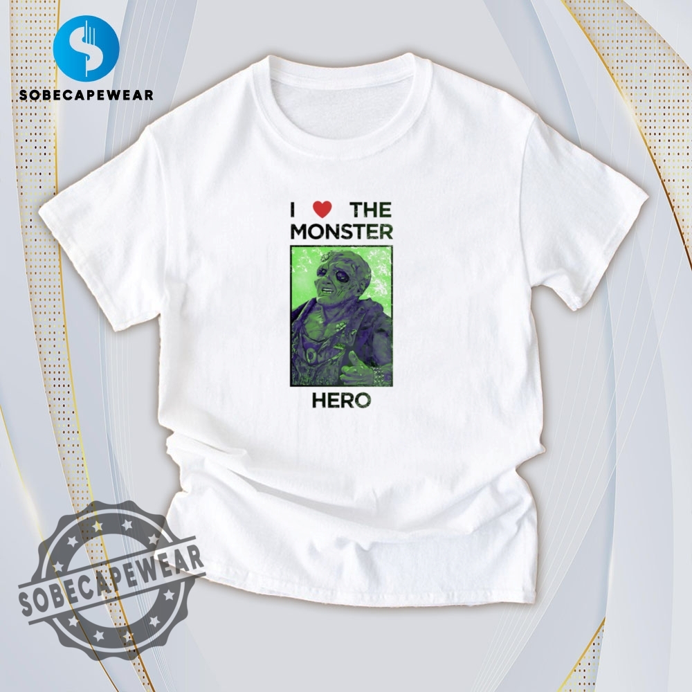 Vibrant Prints, Fresh Styles – T-Shirts You’ll Live In 19 I Love The Monster Hero Vintage Retro Shirt Sweatshirt Sweater Sweater Hoodie