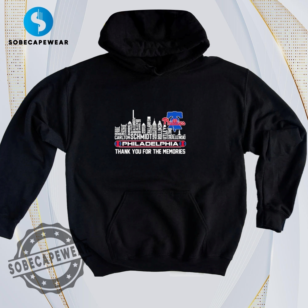 Mix, Match, and Make It Yours – Shirt Game Strong 4 Philadelphia Phillies Thank You For The Memories Vintage Retro Shirt Sweatshirt Sweater Hoodie