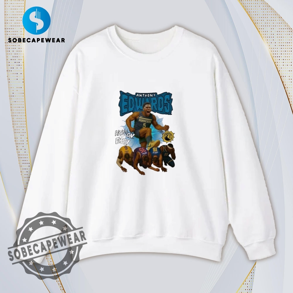 Anthony Edwards No5 Minnesota Timberwolves Vintage Retro Shirt Sweatshirt Sweater Hoodie 5 Anthony Edwards no5 Minnesota Timberwolves Vintage Retro Shirt Sweatshirt Sweater Hoodie