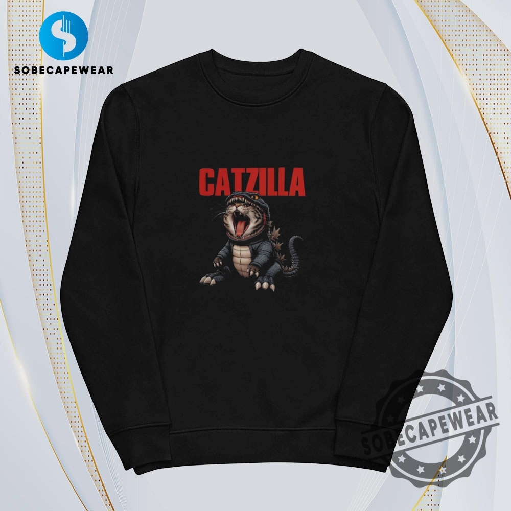 Catzilla Vintage Retro Shirt Sweatshirt Sweater Hoodie 5 Catzilla Vintage Retro Shirt Sweatshirt Sweater Hoodie
