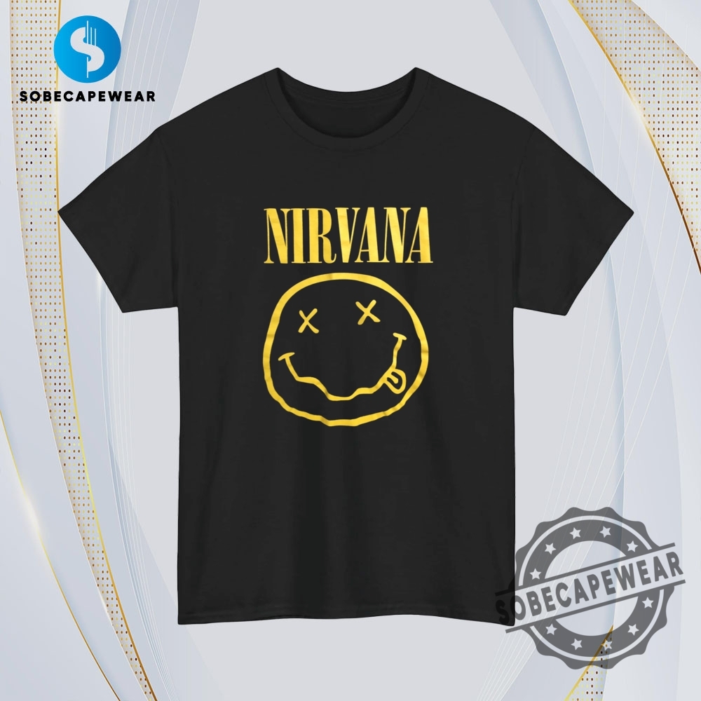 Black Yellow Smiley Face Nirvana Vintage Retro Shirt Sweatshirt Sweater Hoodie 4 Black & Yellow Smiley Face Nirvana Vintage Retro Shirt Sweatshirt Sweater Hoodie