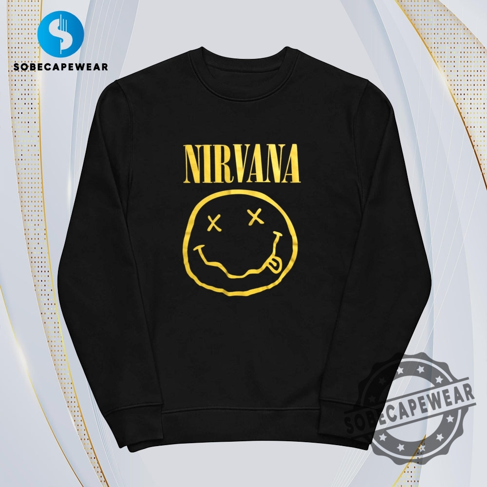 Black Yellow Smiley Face Nirvana Vintage Retro Shirt Sweatshirt Sweater Hoodie 5 Black & Yellow Smiley Face Nirvana Vintage Retro Shirt Sweatshirt Sweater Hoodie