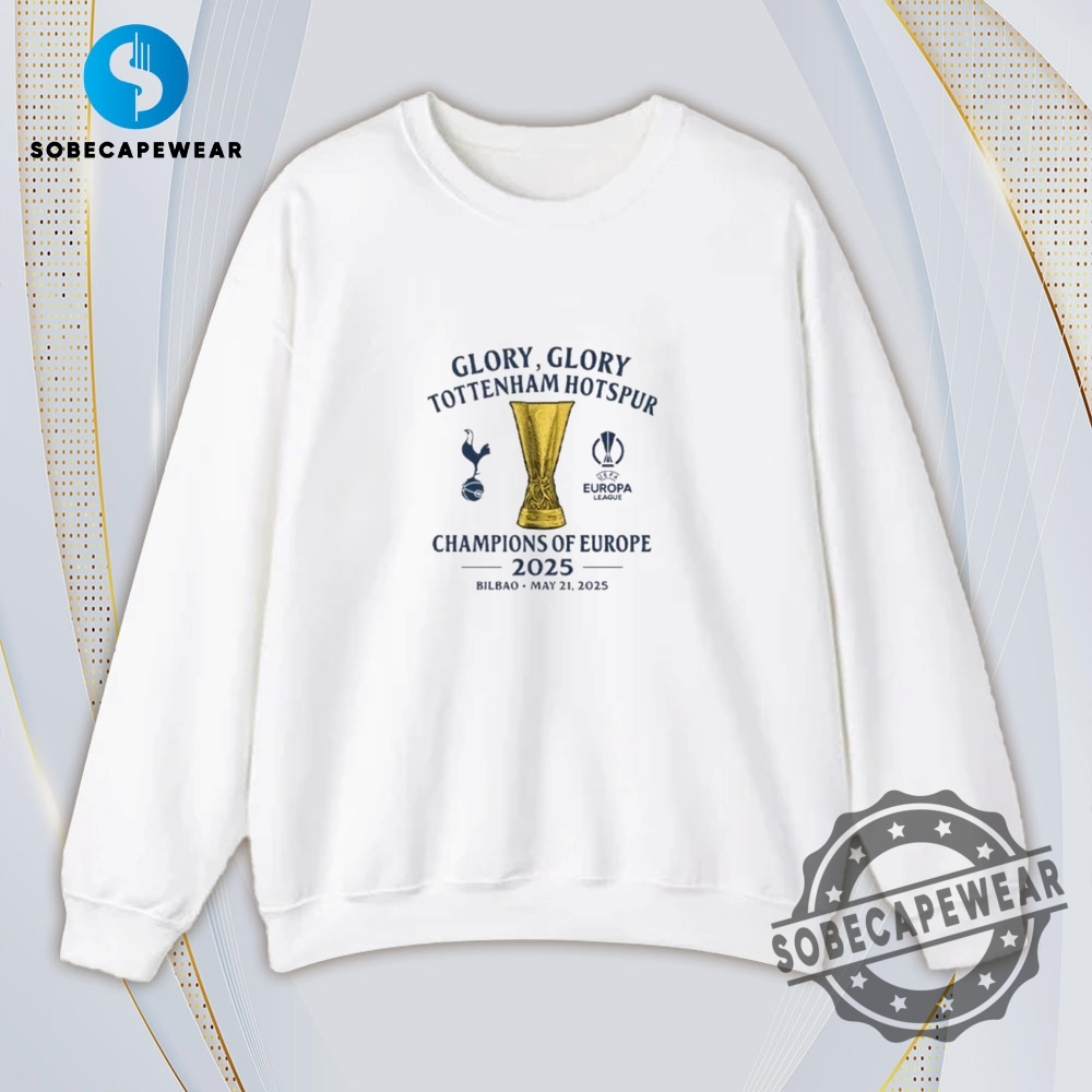 Champions Of Europe 2025 Glory Glory Tottenham Hotspur Vintage Retro Shirt Sweatshirt Sweater Hoodie sobecapewear 3
