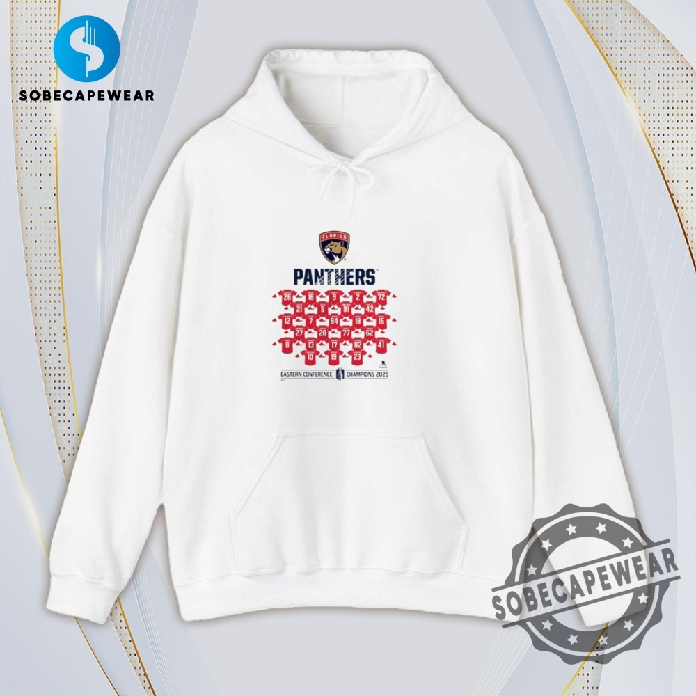 2025 Eastern Conference Champions Jersey Roster Florida Panthers Vintage Retro Shirt Sweatshirt Sweater Hoodie 4 2025 Eastern Conference Champions Jersey Roster Florida Panthers Vintage Retro Shirt Sweatshirt Sweater Hoodie