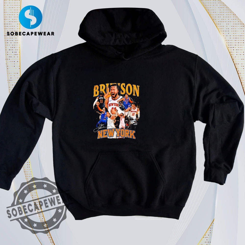 Minimalist T-Shirts That Are Secretly Fashion-Forward 25 New York Knick Jalen Brunson Signature Collage Graphic Vintage Retro Shirt Sweatshirt Sweater Hoodie