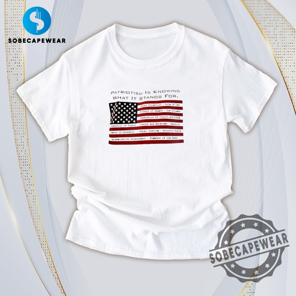Affordable Yet Fashionable: Must-Have T-Shirts 16 Usa Flag Patriotism Is Knowing What It Stands For Vintage Retro Shirt Sweatshirt Sweater Hoodie
