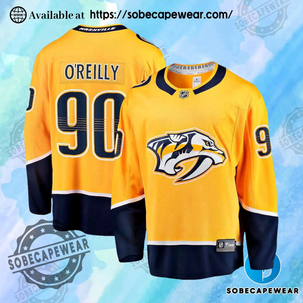 12 Fire Jersey Looks to Try This Season 4 Nhl Mens Nashville Predators Ryan Oreilly No90 Yellow Home Breakaway Replica Jersey