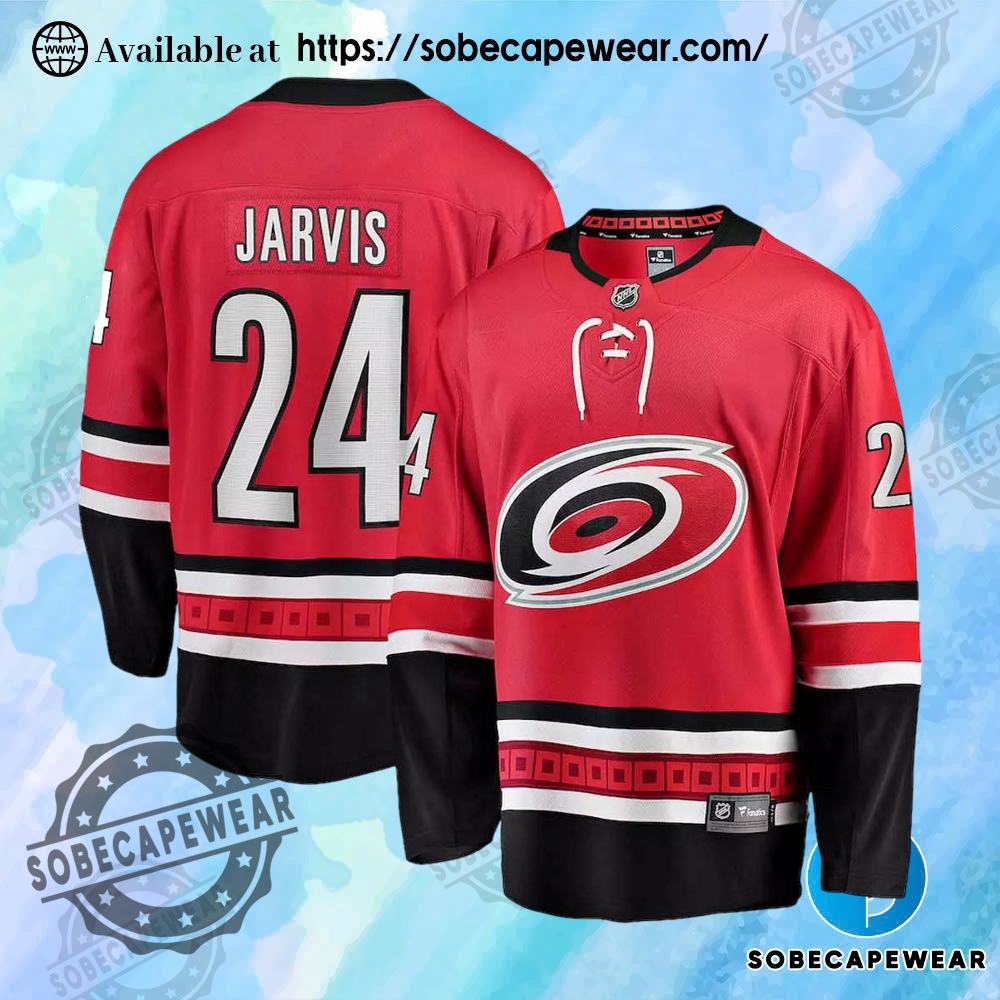 12 Fire Jersey Looks to Try This Season 5 Nhl Mens Carolina Hurricanes Seth Jarvis No24 Red Alternate Breakaway Replica Jersey