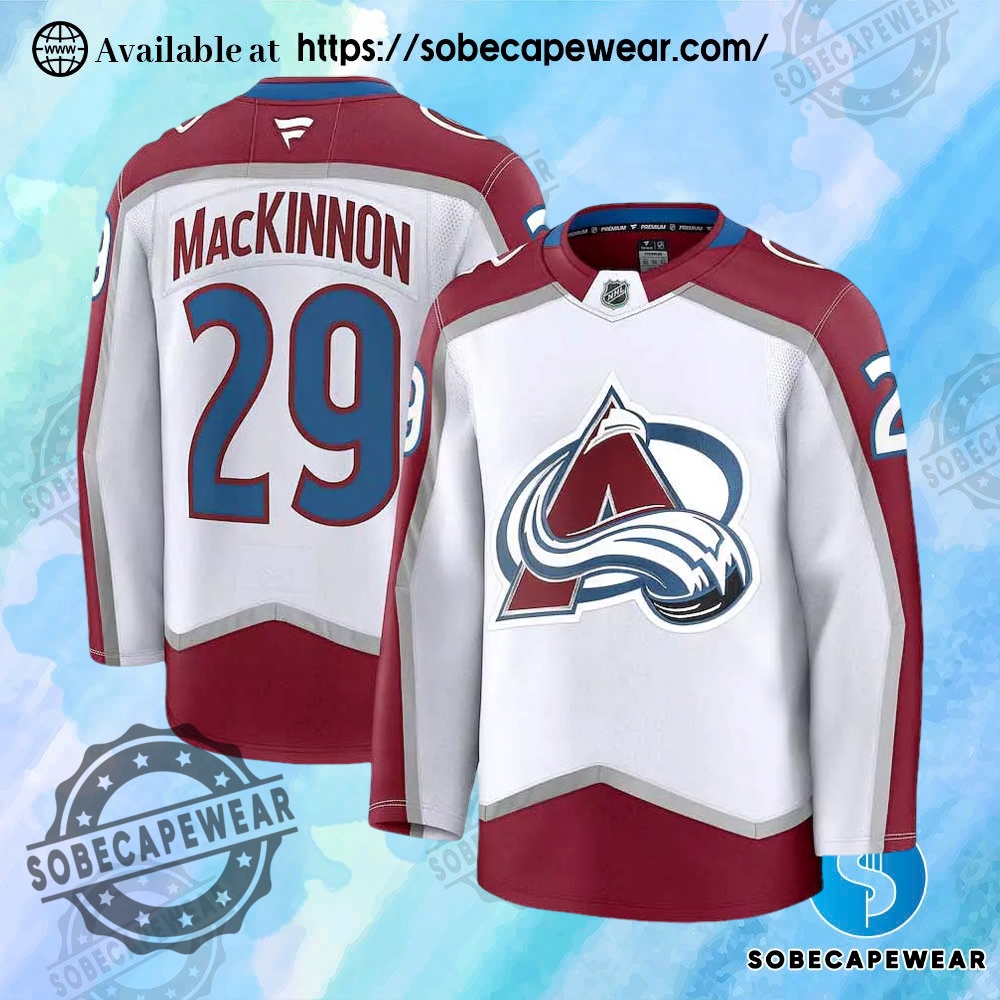 12 Fire Jersey Looks to Try This Season 12 Nhl Mens Colorado Avalanche Nathan Mackinnon No29 White Premium Authentic Jersey