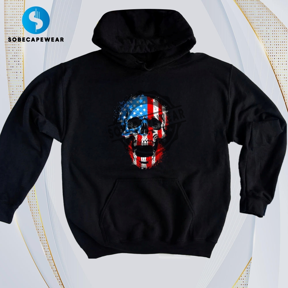 30 T-Shirts That Work for Both Day and Night 26 American Reaper Skull Vintage Retro Shirt Sweatshirt Sweater Hoodie