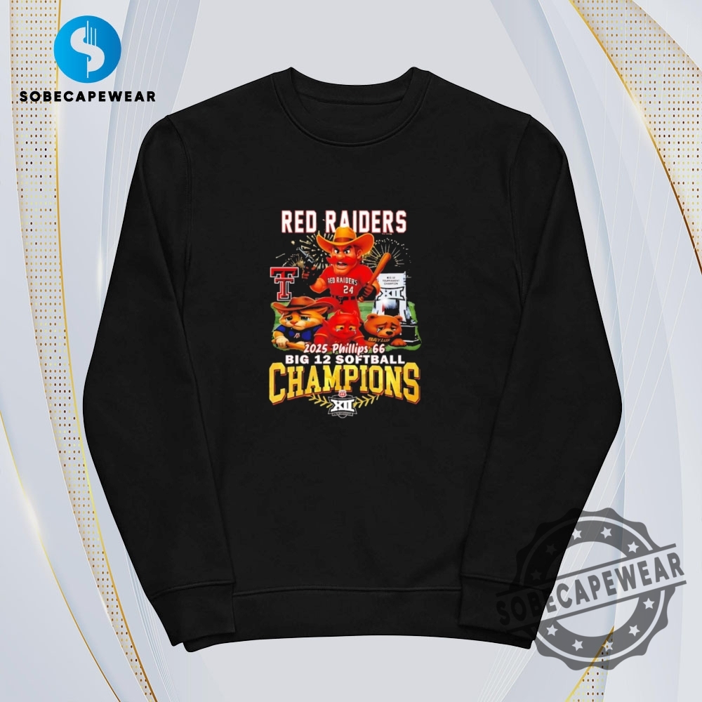 Texas Tech Red Raiders 2025 Phillips Big 12 Softball Champions Vintage Retro Shirt Sweatshirt Sweater Hoodie 5 Texas Tech Red Raiders 2025 Phillips big 12 softball Champions Vintage Retro Shirt Sweatshirt Sweater Hoodie