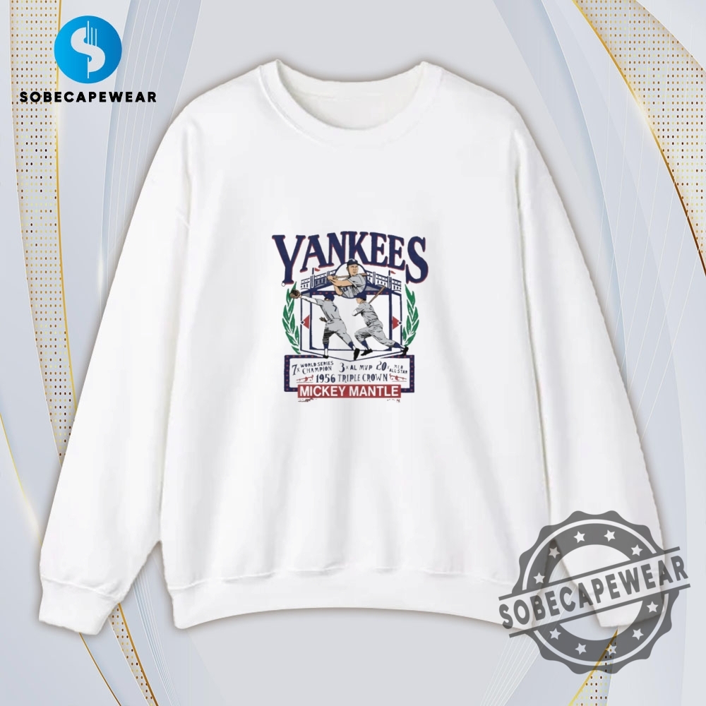 New York Yankees Mickey Mantle Awards Triblend Vintage Retro Shirt Sweatshirt Sweater Hoodie 4 New York Yankees Mickey Mantle Awards Tri-Blend Vintage Retro Shirt Sweatshirt Sweater Hoodie