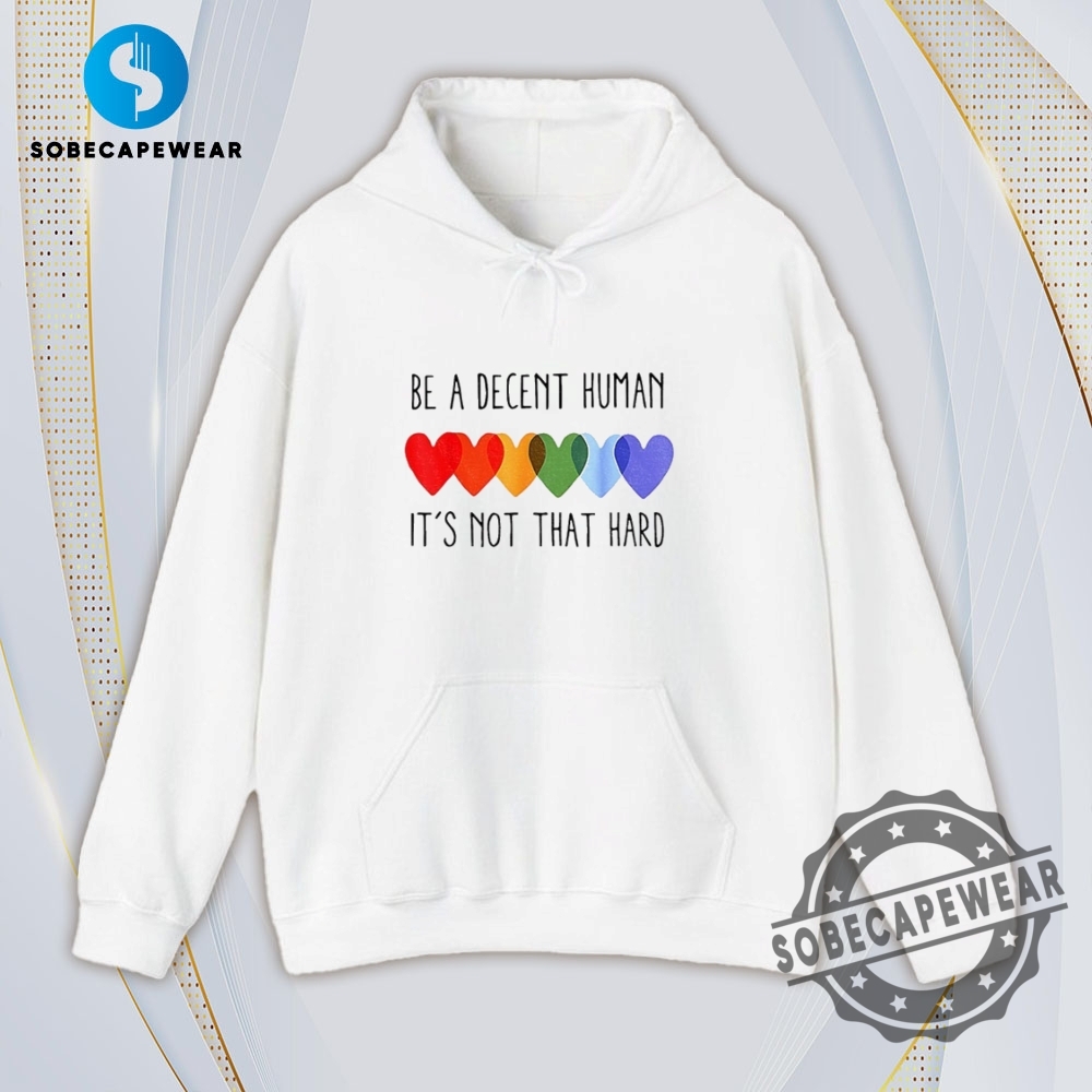 Be A Decent Human Its Not That Hard Pride Lgbt Vintage Retro Shirt Sweatshirt Sweater Hoodie 4 Be a decent human it’s not that hard pride LGBT Vintage Retro Shirt Sweatshirt Sweater Hoodie