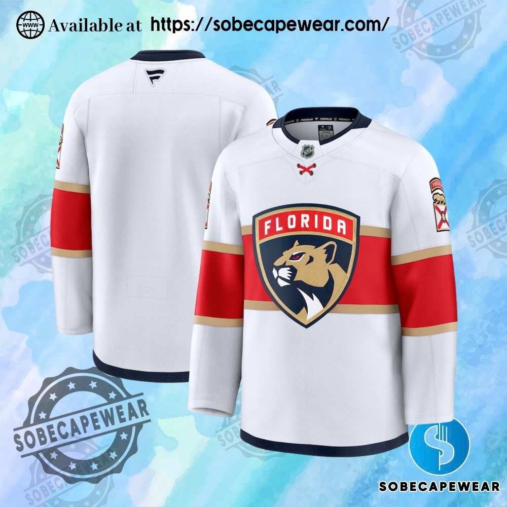 The Coolest Jerseys to Rock in Today 12 Mens Florida Panthers Fanatics White Away Premium Jersey