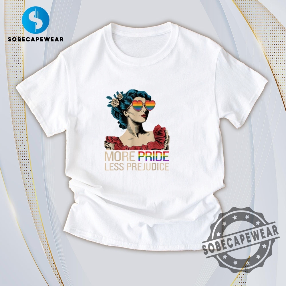 Easy to Wear, Hard to Ignore: Chic T-Shirts You’ll Want 16 More Pride Less Prejudice Pride Month Lgbtq Vintage Retro Shirt Sweatshirt Sweater Hoodie