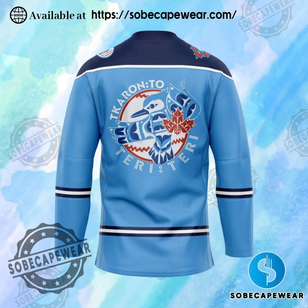 Blue Jays Indigenous Peoples Day Hockey Jersey 2025 3 Blue Jays Indigenous Peoples Day Hockey Jersey 2025