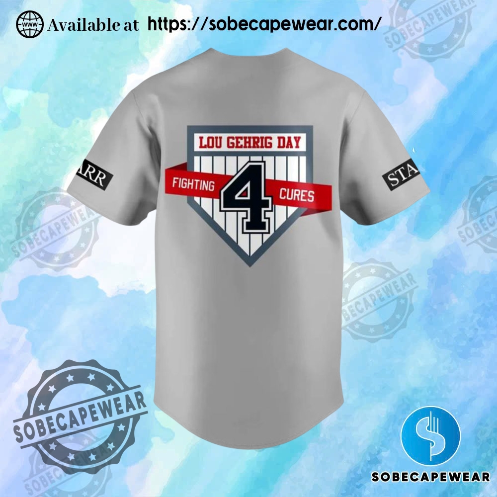 Yankees 2025 Lou Gehrig Day Jersey 3 Yankees 2025 Lou Gehrig Day Jersey