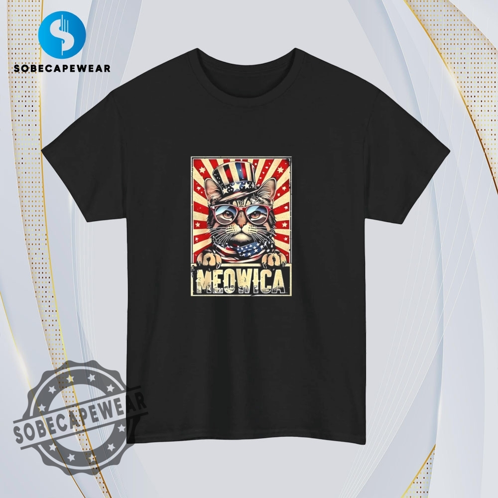 Cat Meowica 4Th Of July Vintage Retro Shirt Sweatshirt Sweater Hoodie 4 Cat Meowica 4th of july Vintage Retro Shirt Sweatshirt Sweater Hoodie