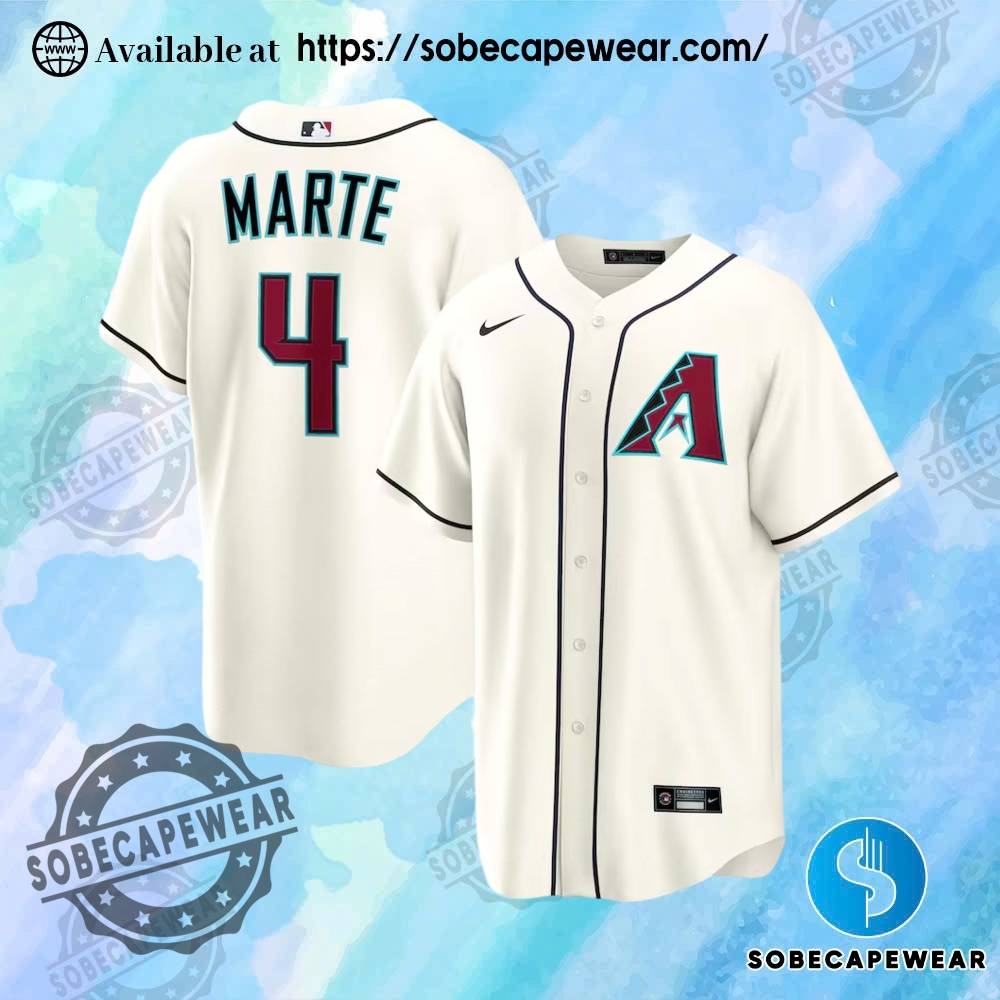Trendy Jerseys That Make a Statement 14 Ketel Marte Arizona Diamondbacks Nike Home Replica Cream Jersey