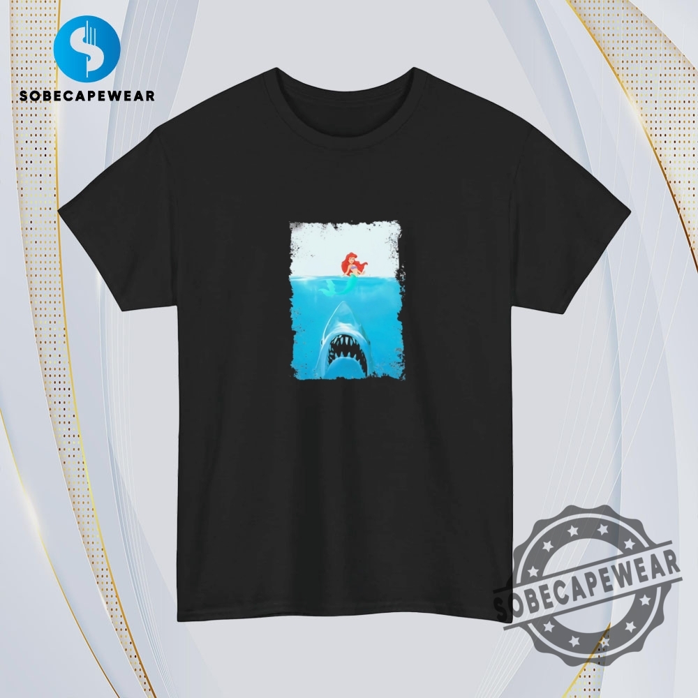 Mermaid Disney Ariel Shark Jaws Parody Vintage Retro Shirt Sweatshirt Sweater Hoodie 4 Mermaid Disney Ariel Shark Jaws parody Vintage Retro Shirt Sweatshirt Sweater Hoodie