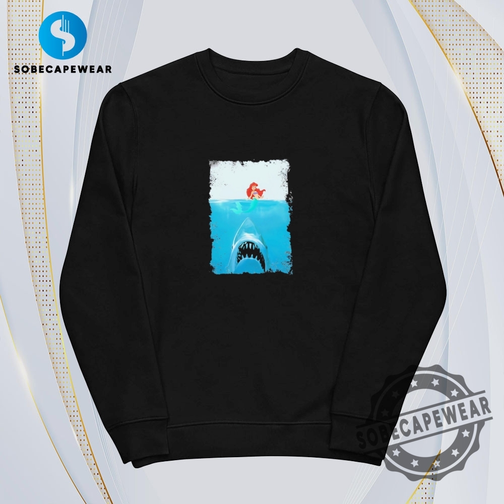 Mermaid Disney Ariel Shark Jaws Parody Vintage Retro Shirt Sweatshirt Sweater Hoodie 5 Mermaid Disney Ariel Shark Jaws parody Vintage Retro Shirt Sweatshirt Sweater Hoodie