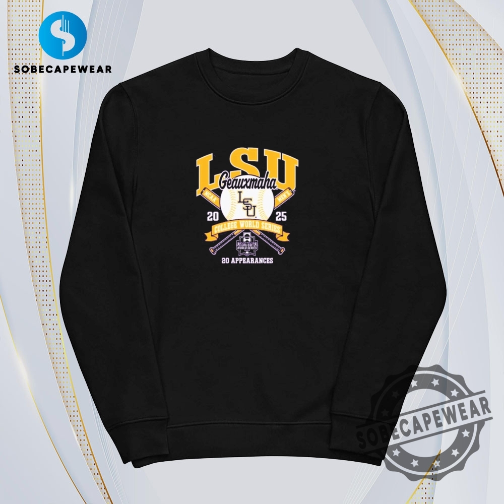 Lsu Tigers Geauxmaha 2025 College World Series 20 Appearances Vintage Retro Shirt Sweatshirt Sweater Hoodie 5 LSU Tigers Geauxmaha 2025 College World Series 20 Appearances Vintage Retro Shirt Sweatshirt Sweater Hoodie