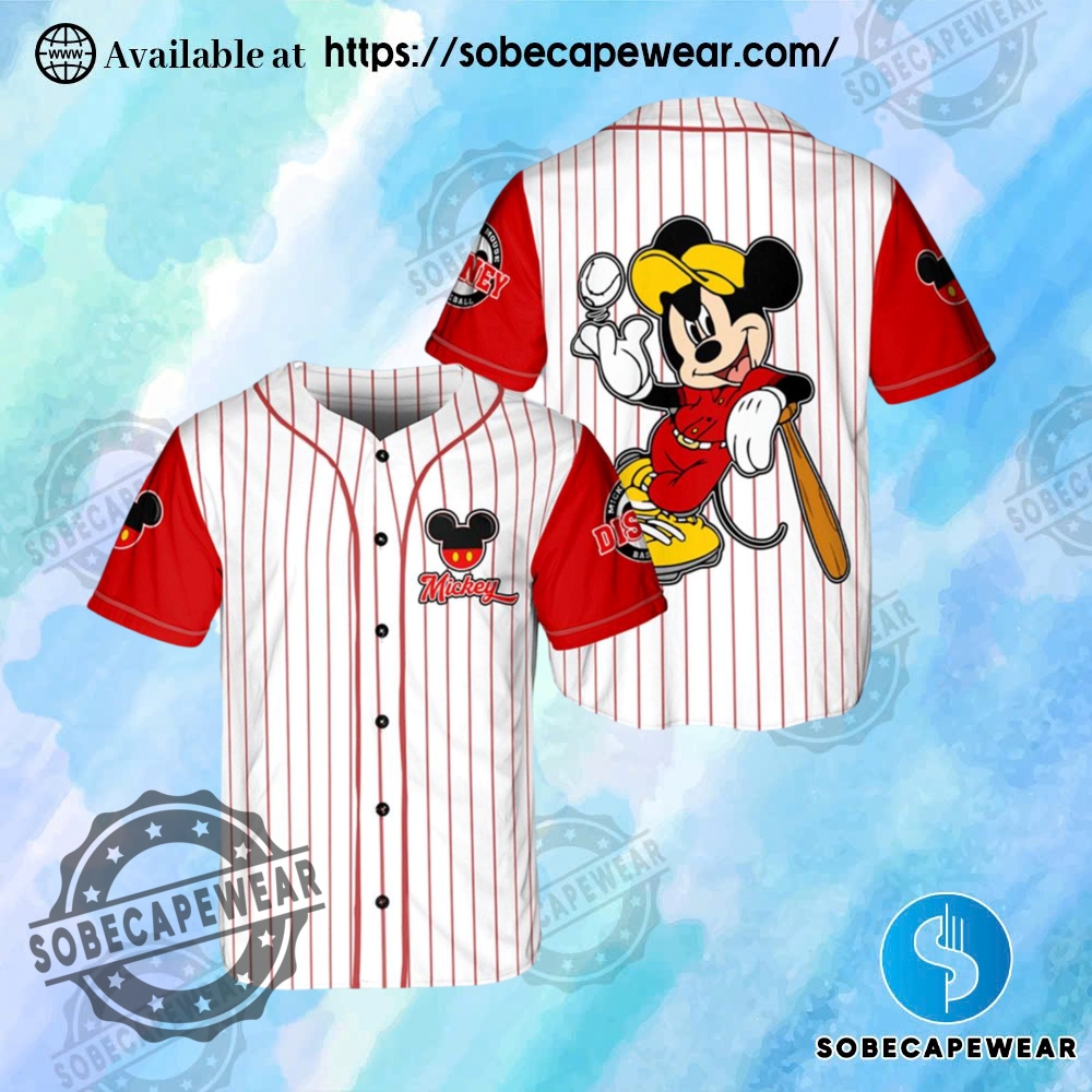 Disneyland Family Matching Mickey Mouse Baseball Jersey sobecapewear 1