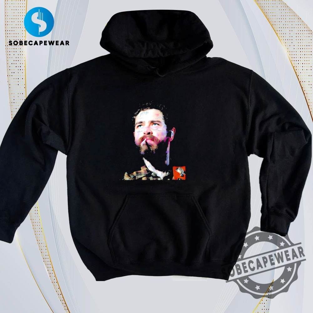 Just Dropped: T-Shirts Featuring Today’s Viral Moments 17 Post Malone Smoking Tattoo Face Music Star Vintage Retro Shirt Sweatshirt Sweater Hoodie