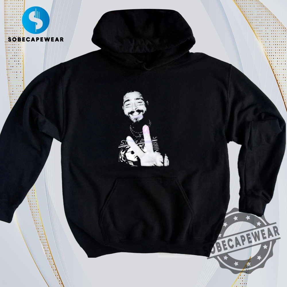 Just Dropped: T-Shirts Featuring Today’s Viral Moments 18 Post Malone Peace Sign Grunge Streetwear Music Artist Vintage Retro Shirt Sweatshirt Sweater Hoodie