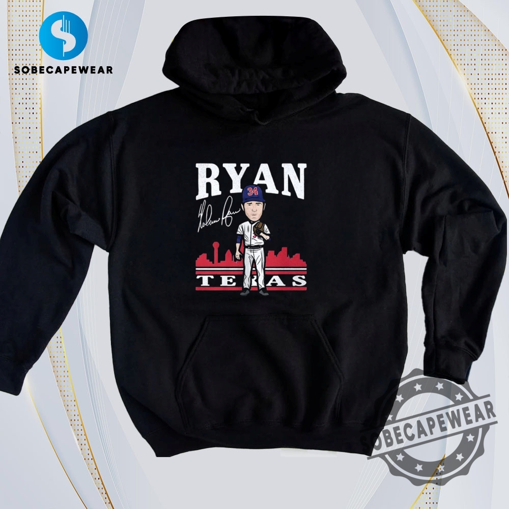 Real-Time Trend Tees: What Everyone’s Wearing Today 12 Nolan Ryan Texas Rangers Mlb Baseball Toon Graphic Vintage Retro Shirt Sweatshirt Sweater Hoodie
