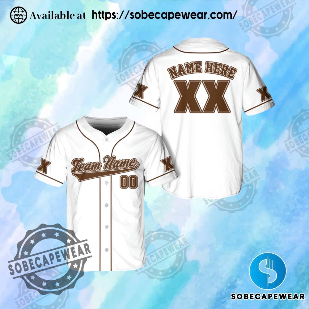Create Your Own Jersey: Add Your Name and Team with Ease 16 White Baseball Jerseys For Fans Of All Ages