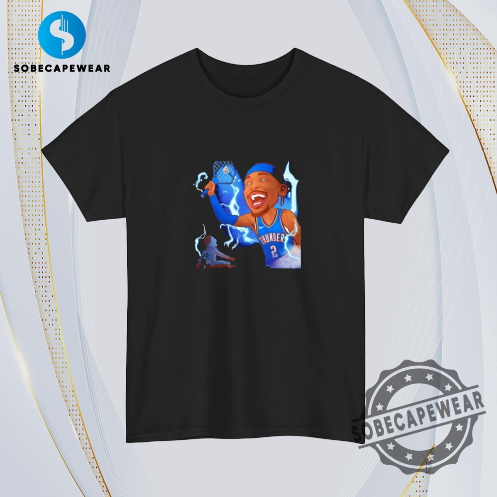 Okc Thunder Shai Gilgeous Alexander Funny Caricature Vintage Retro Shirt Sweatshirt Sweater Hoodie 4 OKC Thunder Shai Gilgeous Alexander funny caricature Vintage Retro Shirt Sweatshirt Sweater Hoodie