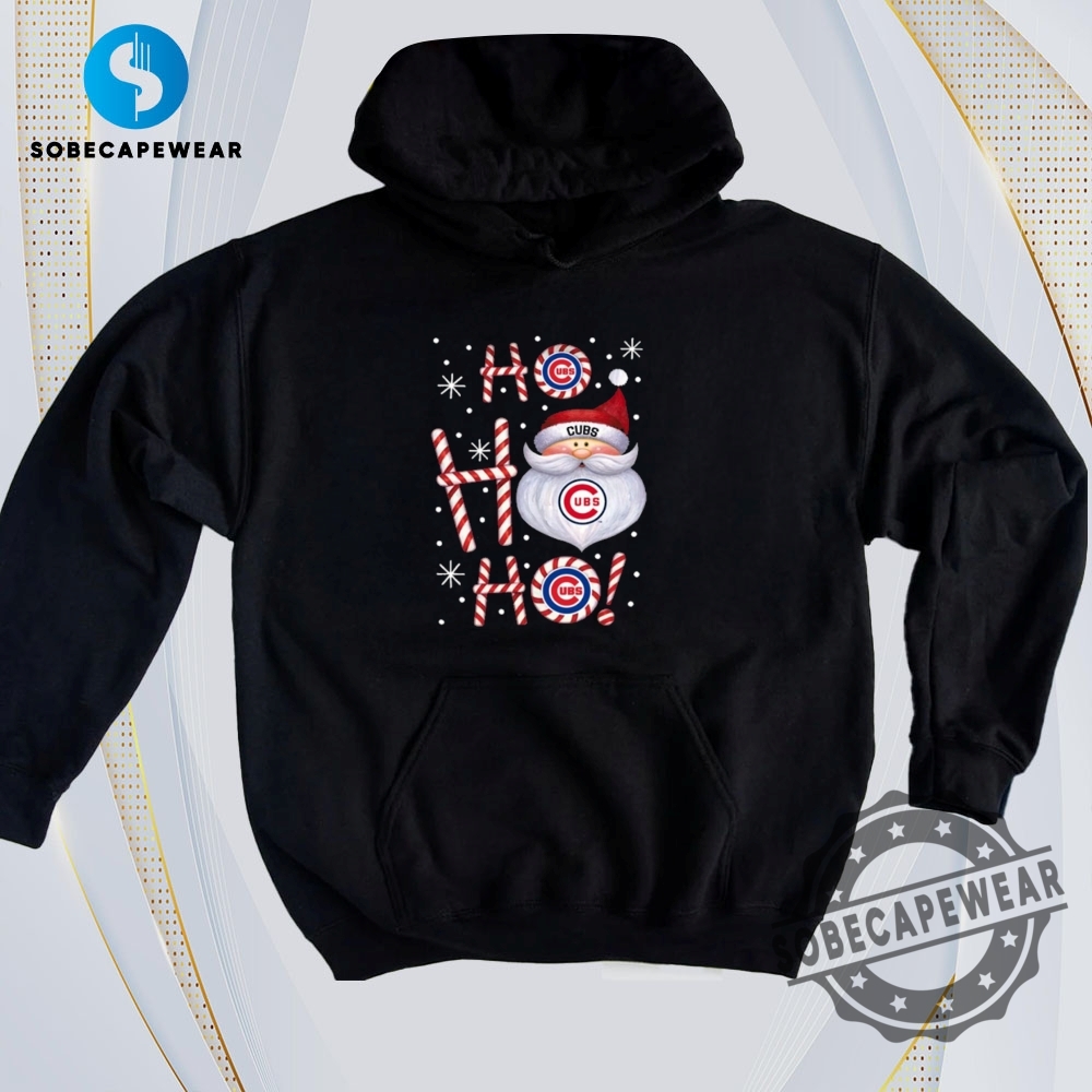 Daily Trend Drops: Best 2D Graphic Tees Right Now 23 Chicago Cubs Santa Ho Ho Ho Christmas Vintage Retro Shirt Sweatshirt Sweater Hoodie