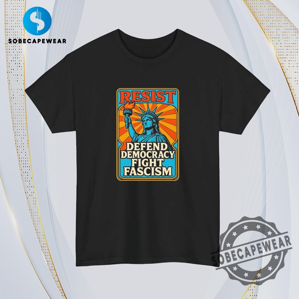 Statue Of Liberty Resist Defend Democracy Fight Fascism 2025 Vintage Retro Shirt Sweatshirt Sweater Hoodie 4 Statue Of Liberty Resist Defend Democracy Fight Fascism 2025 Vintage Retro Shirt Sweatshirt Sweater Hoodie