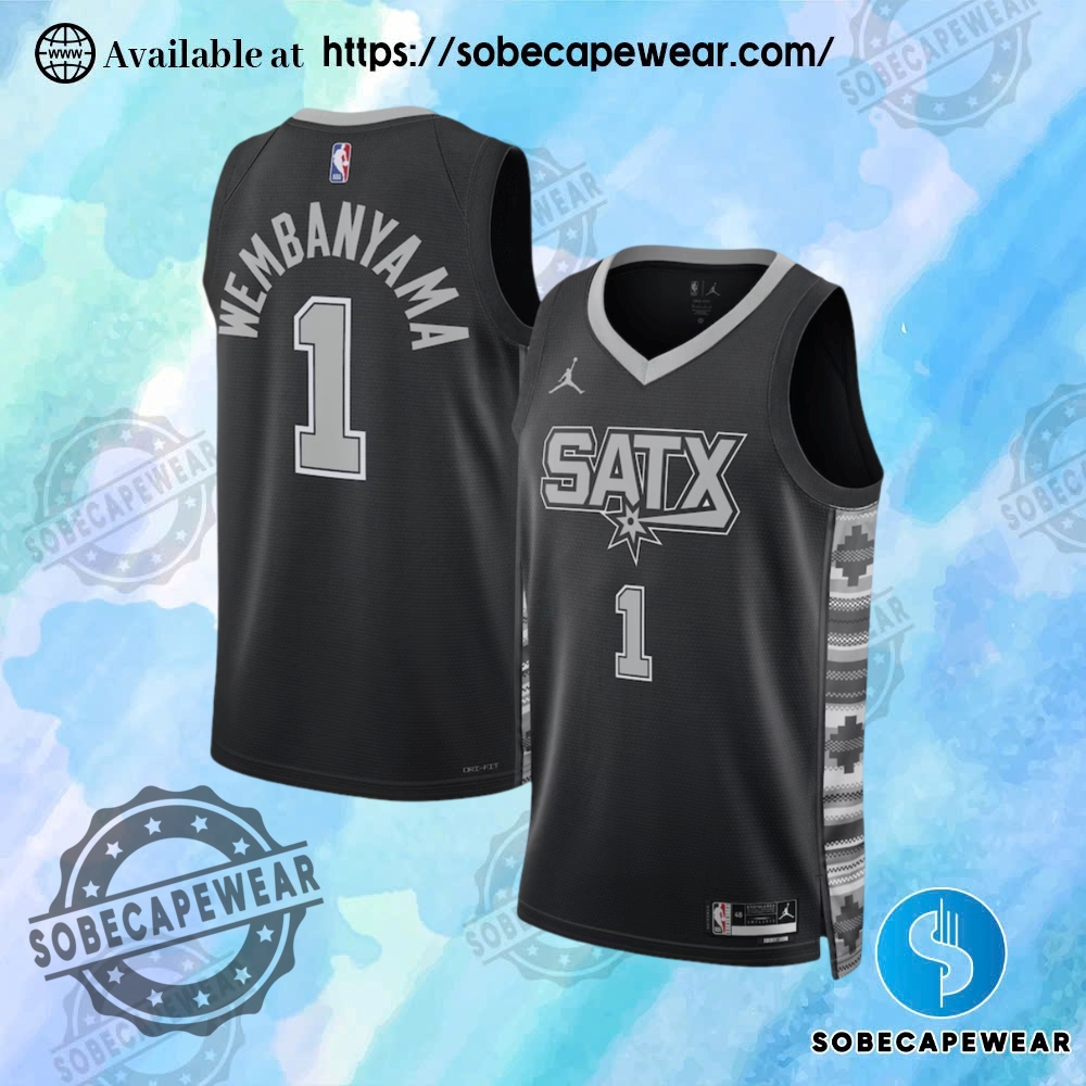 San Antonio Spurs Statement Jersey Wembanyama No1