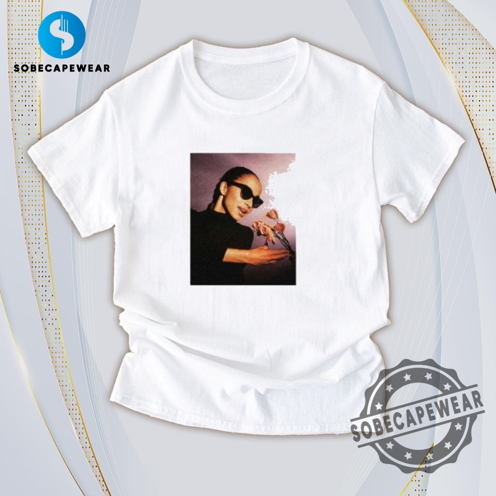 Keyword-Inspired Fashion: T-Shirts That Talk Trends 11 Sade With Flowers Vintage Retro Shirt Sweatshirt Sweater Hoodie
