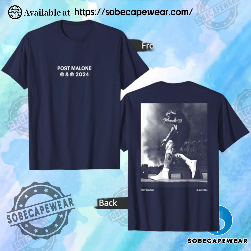Post Malone Stage Photo Back Shirt