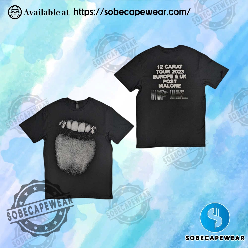 Post Malone Fangs 2023 Tour Dates Shirt