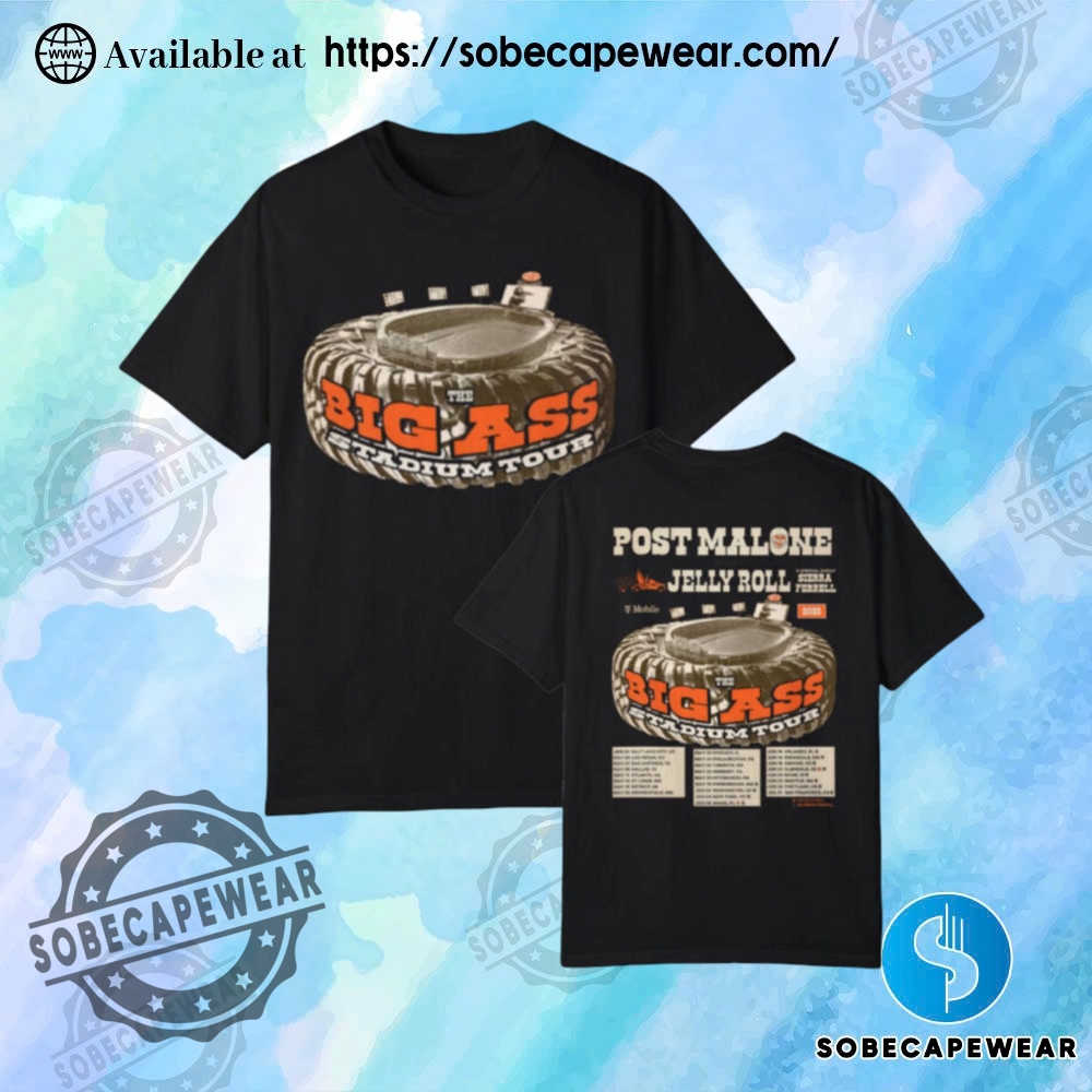 Post Malone Jelly Roll Big Ss Stadium Tour 2025 Shirt