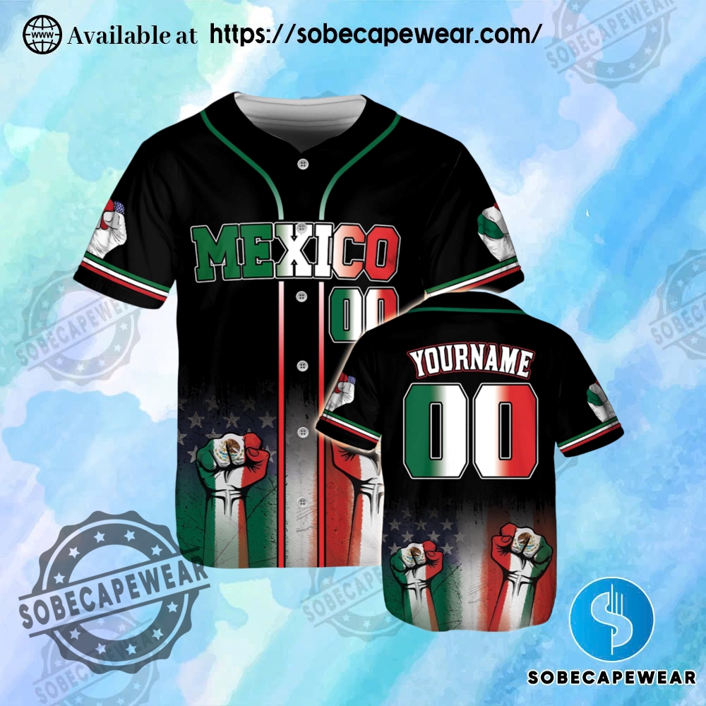 Top Trending Artist-Inspired Jersey Shirts You’ll Want in Your Closet 7 Personalized Mexican Flag Pride Baseball Jerse