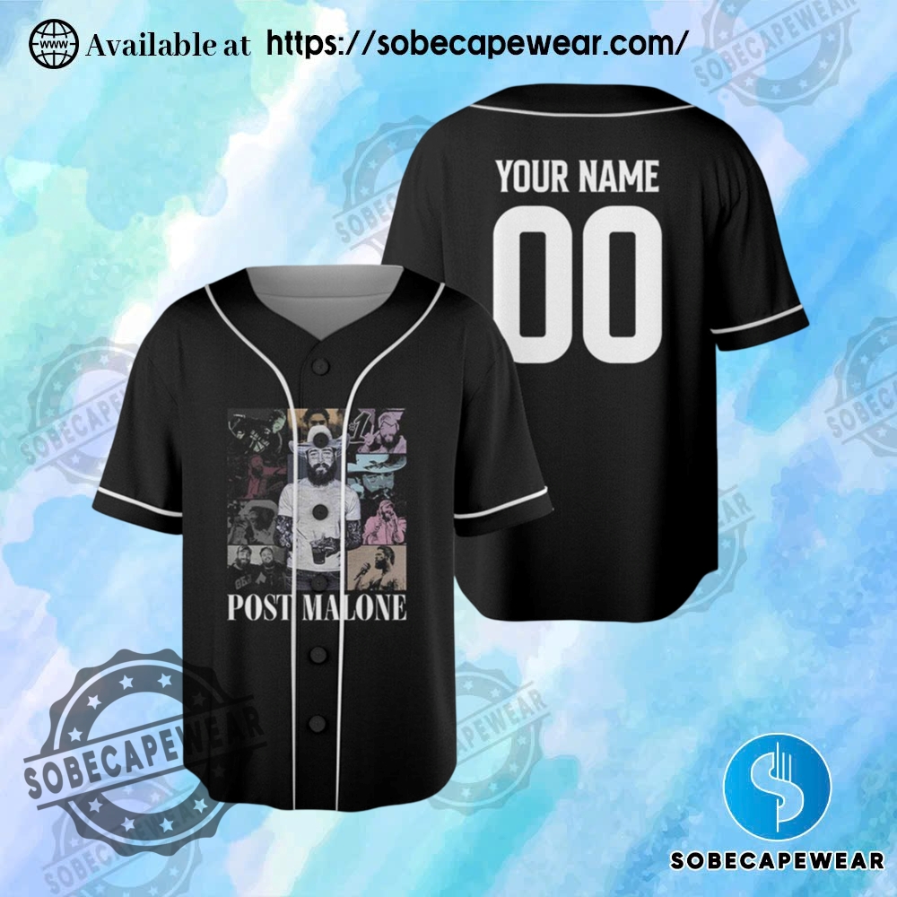 Top Trending Artist-Inspired Jersey Shirts You’ll Want in Your Closet 11 Personalized Post Malone Jelly Roll The Big Ass Stadium Tour 2025 Jersey