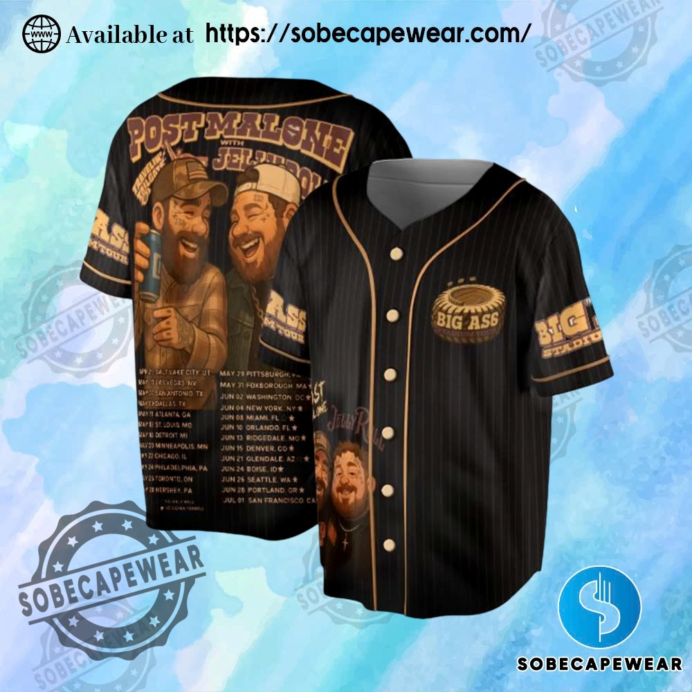 Top Trending Artist-Inspired Jersey Shirts You’ll Want in Your Closet 17 Jelly Roll Posty Concert Baseball Jersey