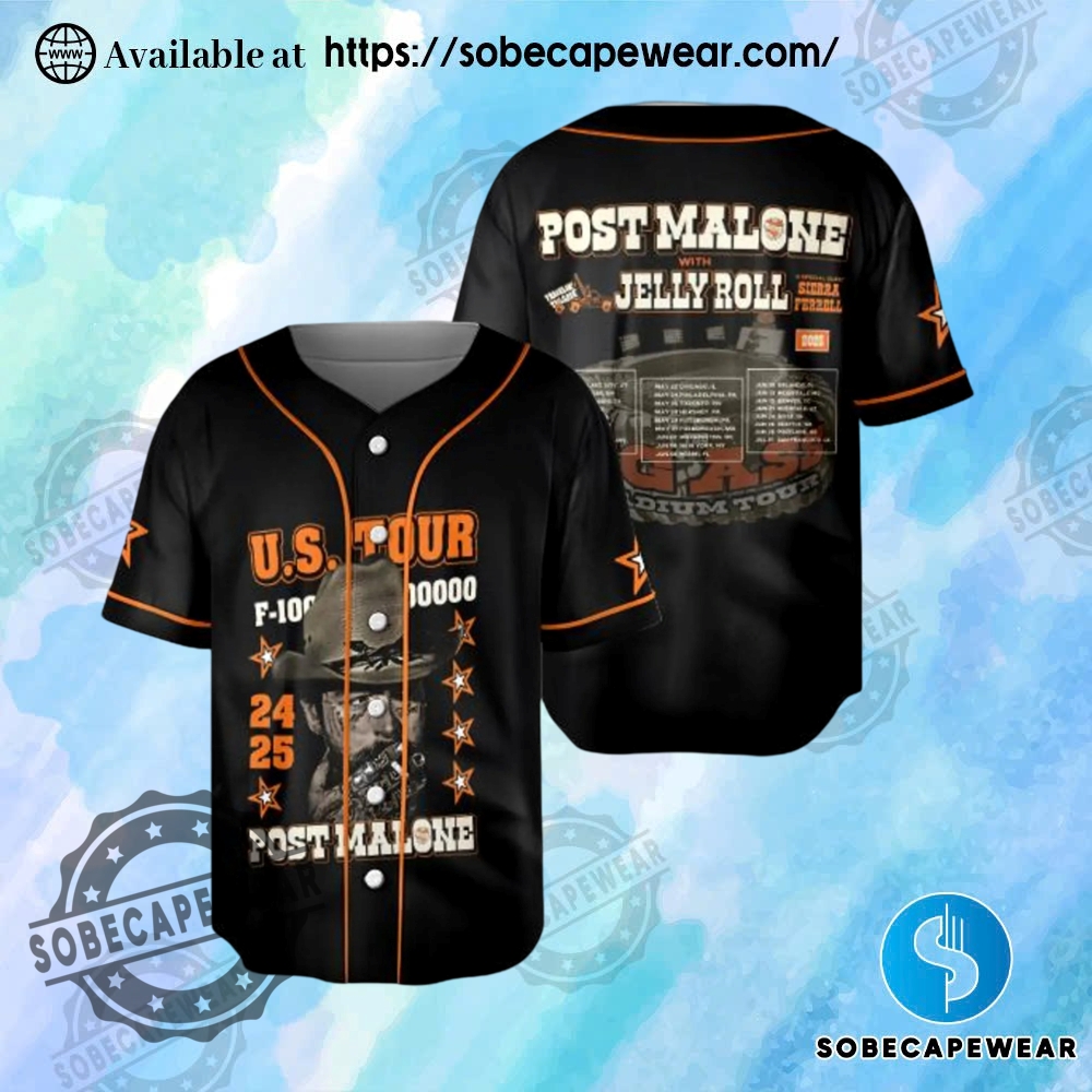Top Trending Artist-Inspired Jersey Shirts You’ll Want in Your Closet 21 Post Malone 2025 Posty Funny Baseball Jersey