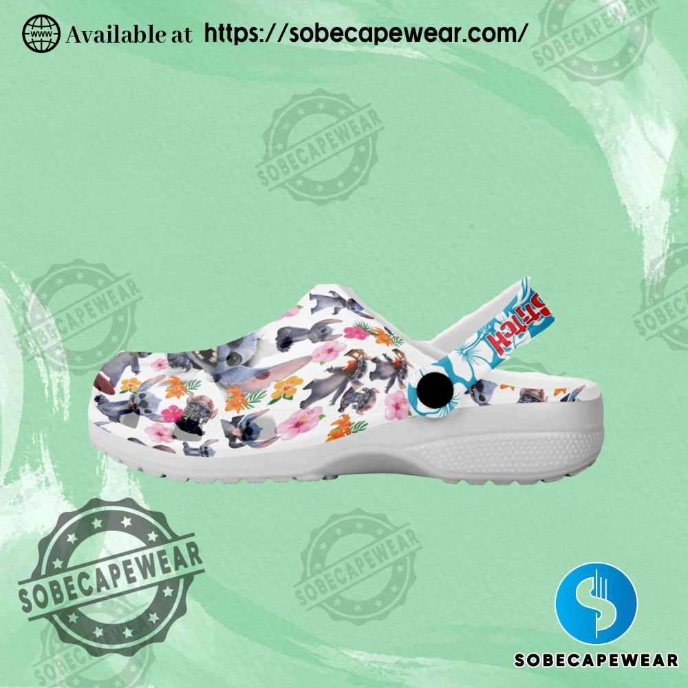 Lilo And Stitch Cartoon Crocs Crocband Clogs ver 2 5 Lilo And Stitch Cartoon Crocs Crocband Clogs Shoes Comfortable For Men Women and Kids ver 2 Crocs