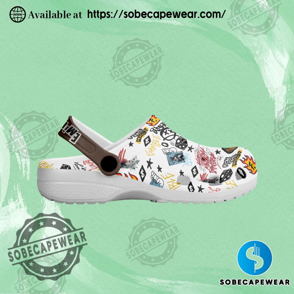 Eminem Music Crocs Crocband Clogs 4 Eminem Music Crocs Crocband Clogs Shoes Comfortable For Men Women and Kids Crocs