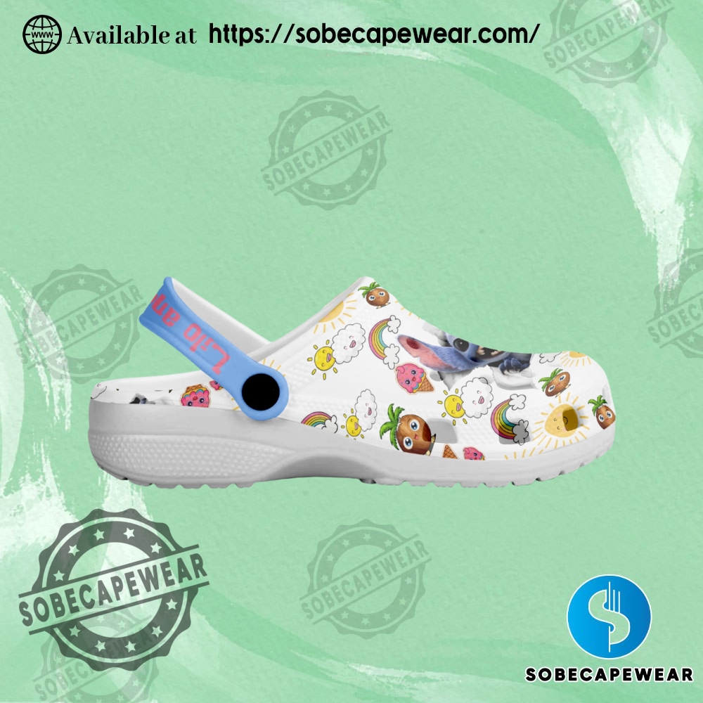 Lilo And Stitch Cartoon Crocs Crocband Clogs ver 3 5 Lilo And Stitch Cartoon Crocs Crocband Clogs Shoes Comfortable For Men Women and Kids ver 3 Crocs